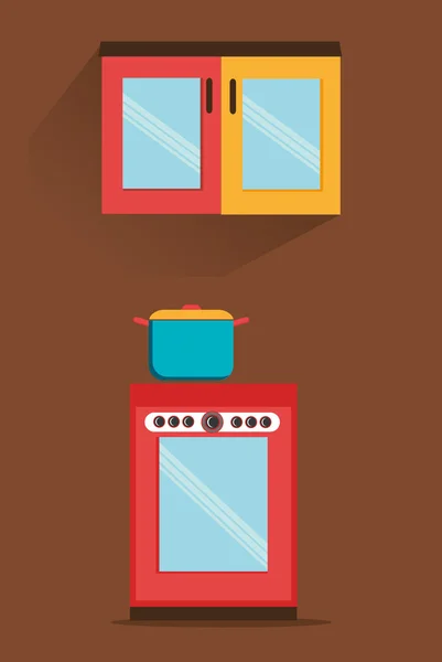 Utensilios de cocina y equipo icono — Vector de stock