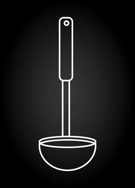 Köksredskap och utrustning ikonen — Stock vektor