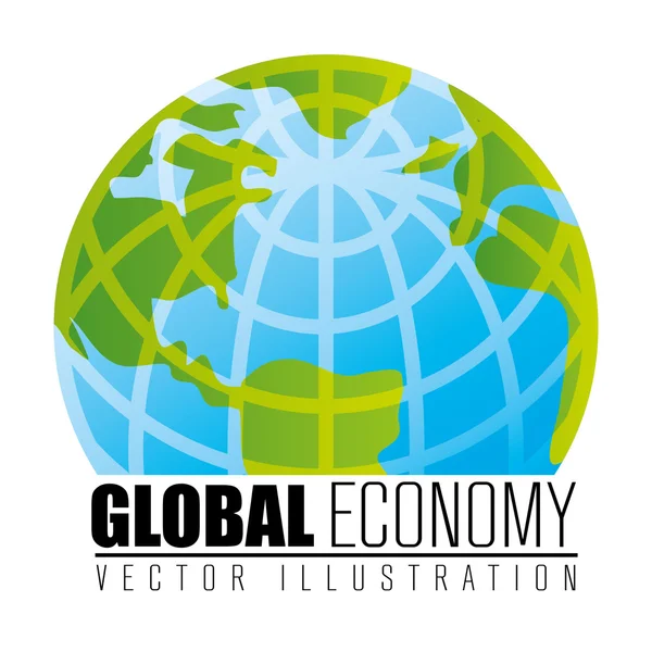 Progettazione dell'economia globale — Vettoriale Stock