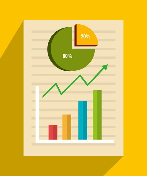 Technológia és a statisztikák grafikai tervezés — Stock Vector