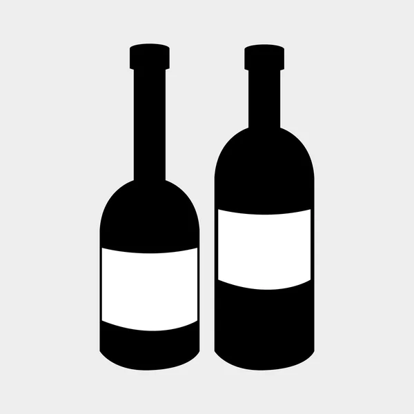Grafikdesign für Wein-Drinks mit Symbolen — Stockvektor