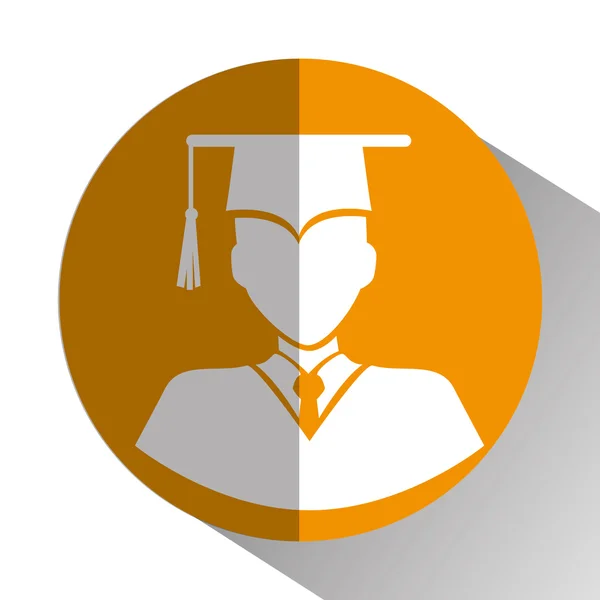 Educación, graduación y formación académica — Vector de stock