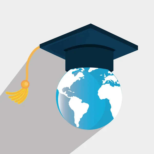 Enseignement, diplôme et formation académique — Image vectorielle