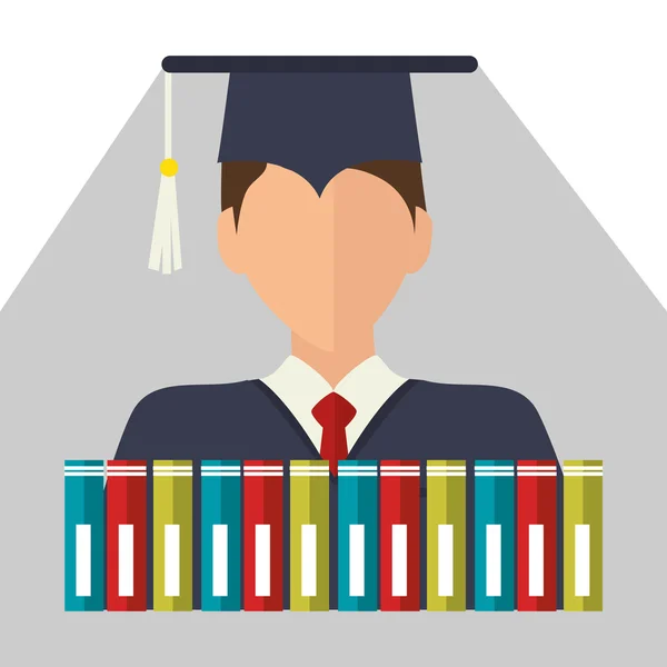 Education, graduation and academic trainning — Stock Vector
