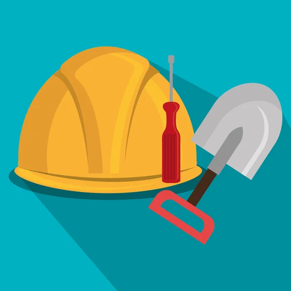 Construction industry and tools — Stock Vector