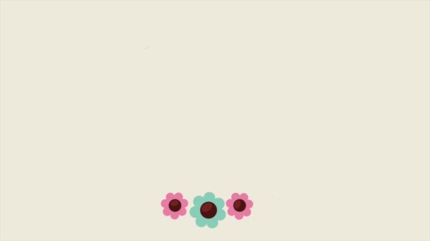 Schönheit Blumen Hintergrund — Stockvideo