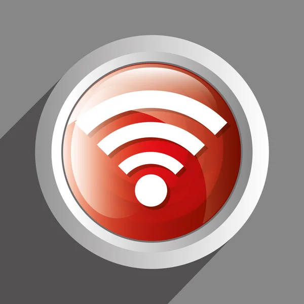 Icône Wifi symbole design — Image vectorielle