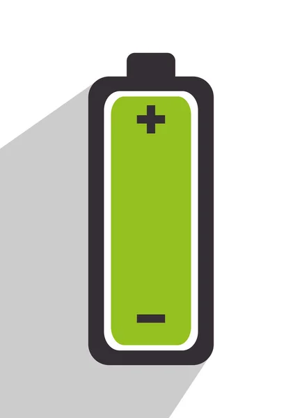 Batterij opladen smartphone ontwerp — Stockvector