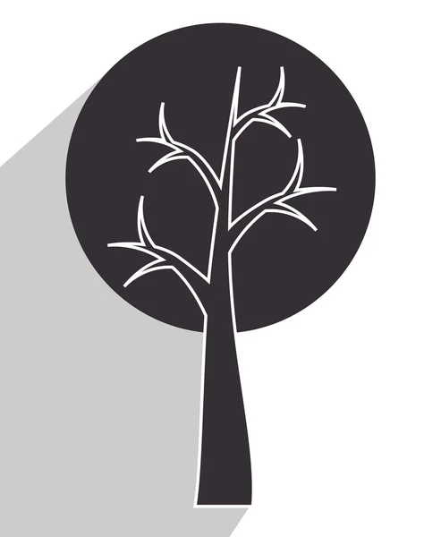 Träd och naturen ekologi — Stock vektor