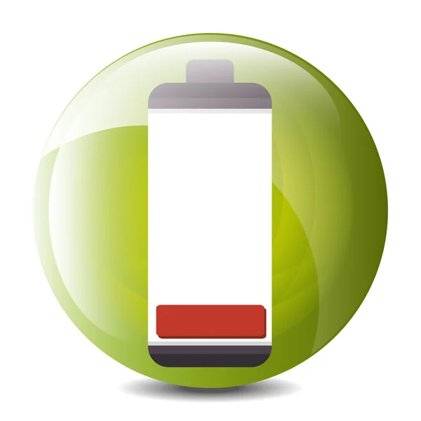 Nízký stav baterie nabíjecí ikonu design — Stockový vektor