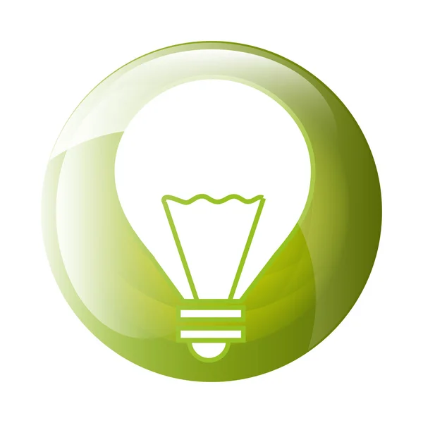 Design de símbolo de ícone de lâmpada — Vetor de Stock