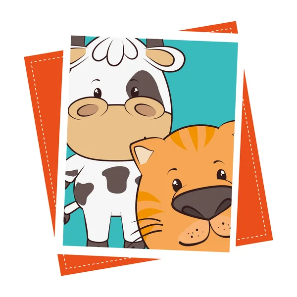 Domowych i zwierzęta zabawne kreskówki — Wektor stockowy