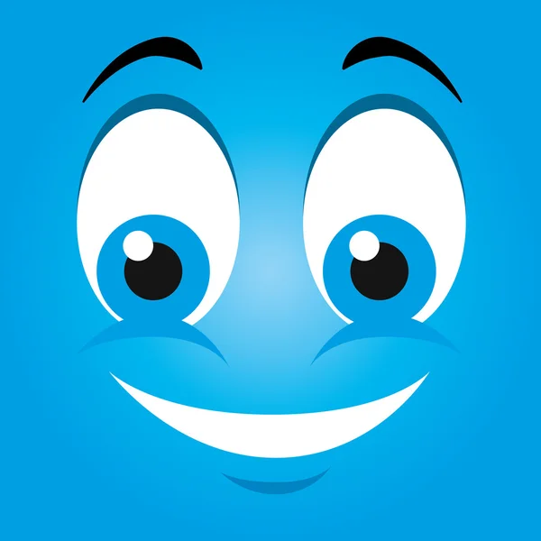 Lustiges Emoticon Cartoon Design — Stockvektor