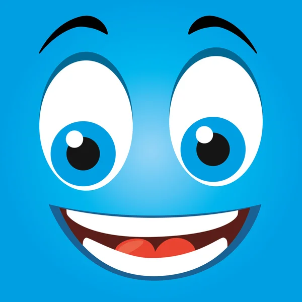 Lustiges Emoticon Cartoon Design — Stockvektor