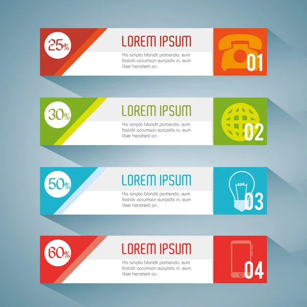 Design grafico del layout infografico — Vettoriale Stock