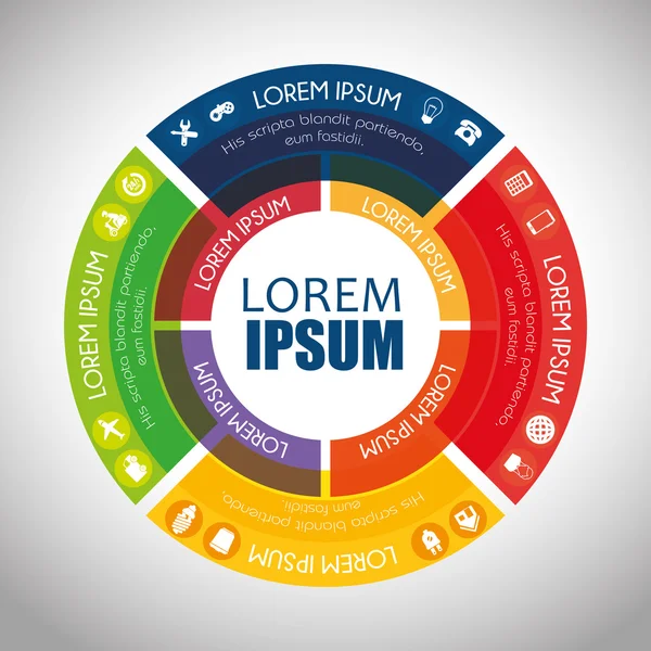 Infografisches Layout grafische Gestaltung — Stockvektor