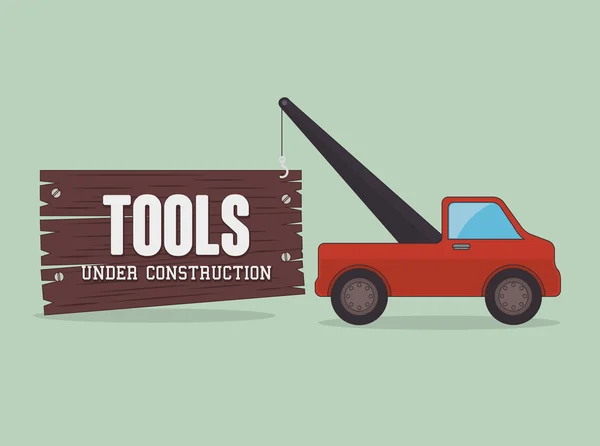 Construcciones y herramientas de diseño de tema . — Vector de stock