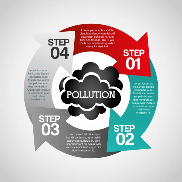 Contaminación de la industria — Archivo Imágenes Vectoriales