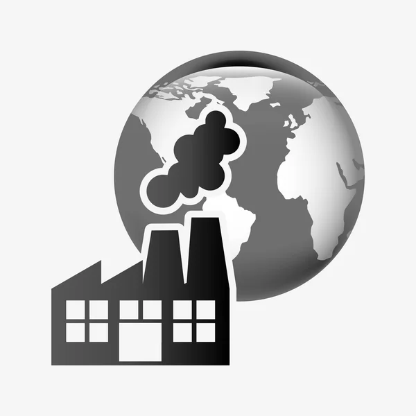 工业污染 — 图库矢量图片