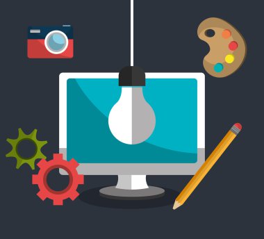 Renkli simgeler ile yaratıcı süreç tasarımı