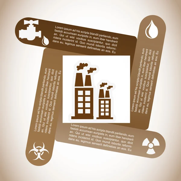 Ρύπανση infographics σχεδιασμού — Διανυσματικό Αρχείο
