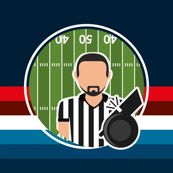 Diseño de fútbol americano — Vector de stock