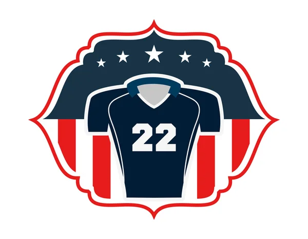 Diseño de fútbol americano — Vector de stock