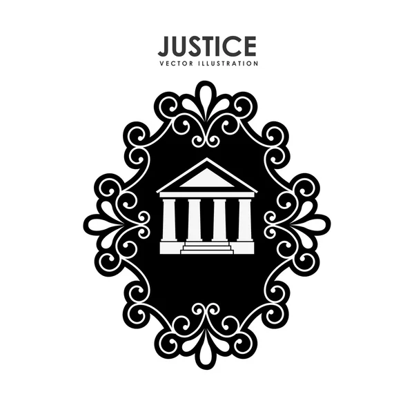 Justice and law design — стоковый вектор