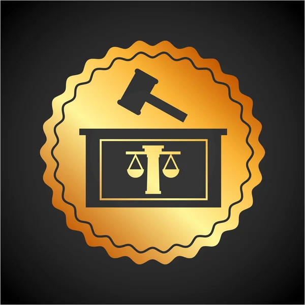 Justitie en ontwerp — Stockvector