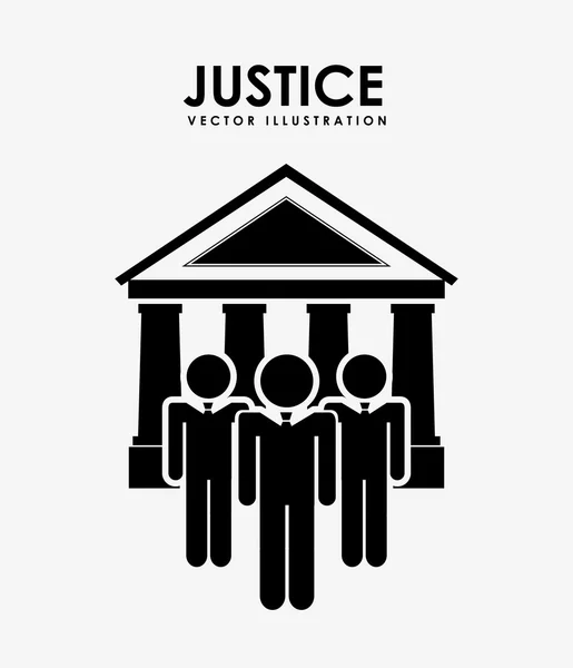 Diseño de justicia y derecho — Archivo Imágenes Vectoriales