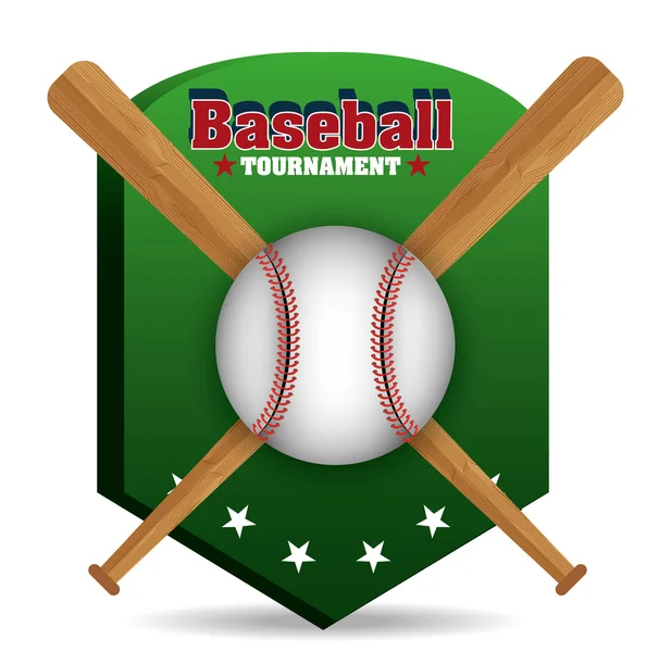 Honkbal sport spel — Stockvector