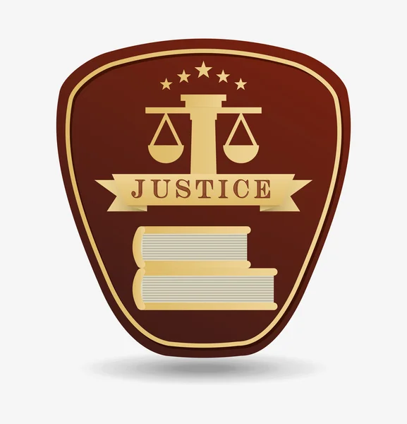 Justice and law design — Stock Vector