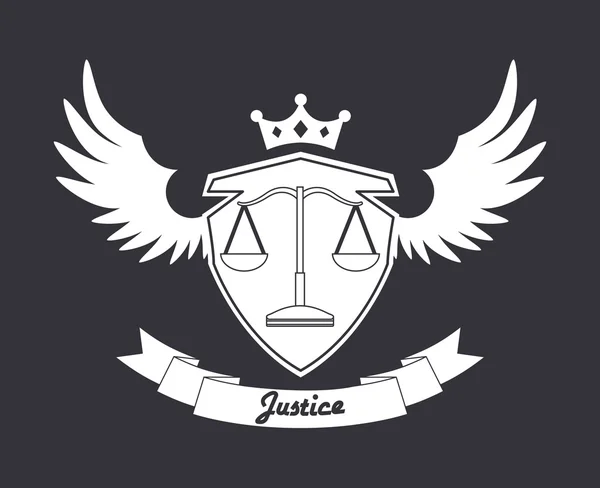 Justice and law design — стоковый вектор