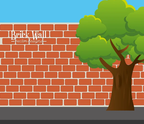 Brick wall design. — Stock Vector