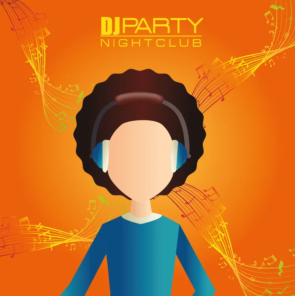 Music party festival — Stock Vector