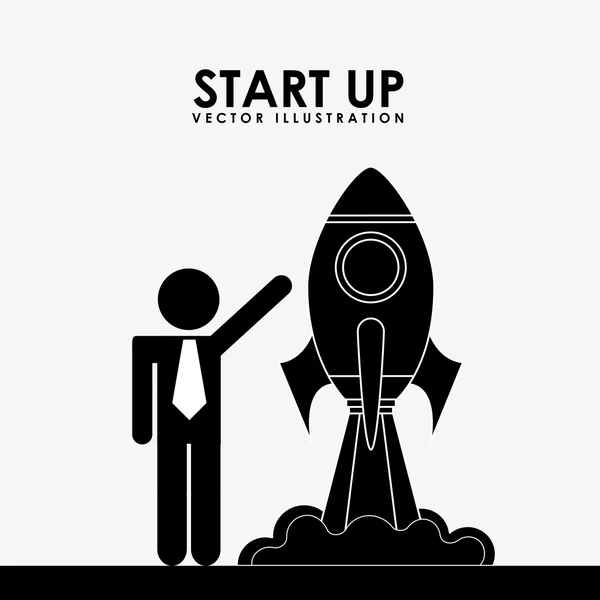 Start-up-Konzeption — Stockvektor