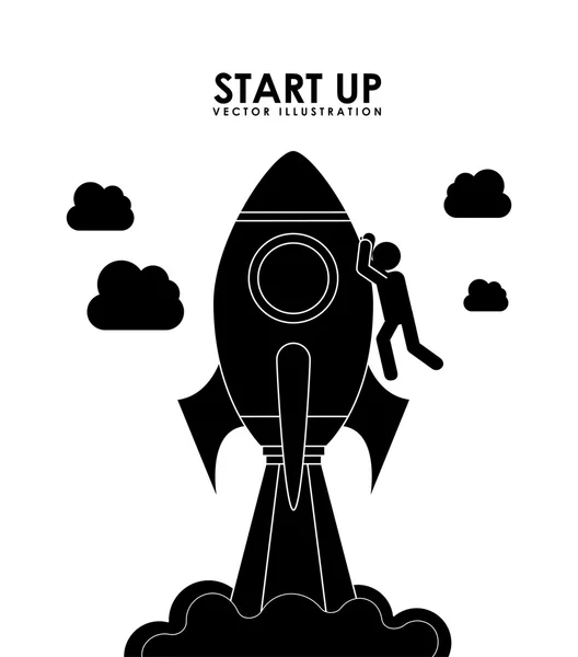 Start-up-Konzeption — Stockvektor
