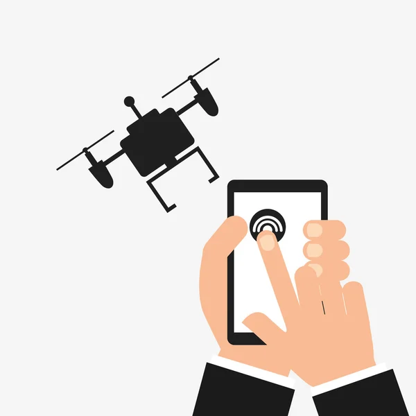 Drone technology design — Stock Vector