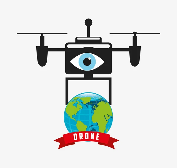 Drone technológiai tervezés — Stock Vector