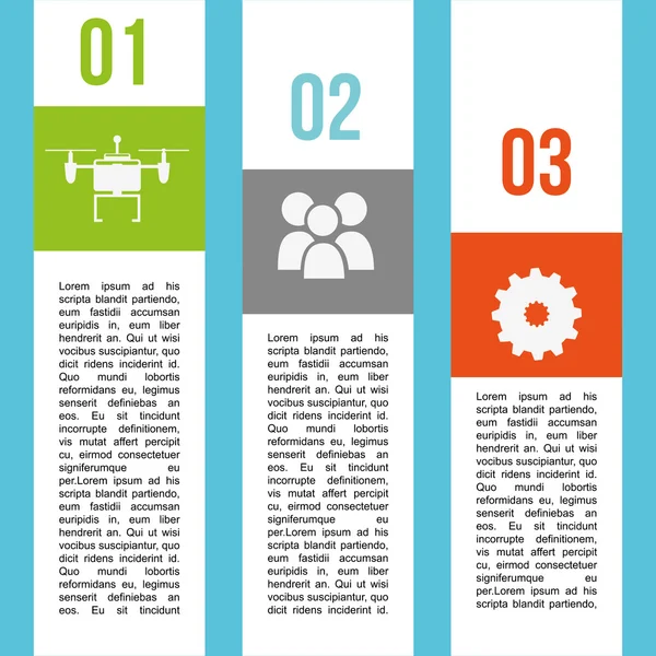 Design de tecnologia de drone —  Vetores de Stock