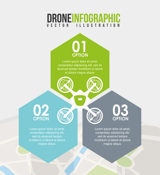 Design de tecnologia de drone — Vetor de Stock
