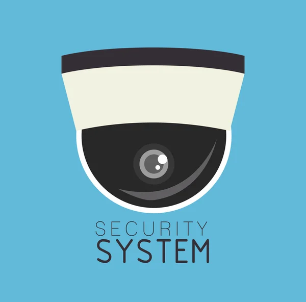 Sistema de segurança de vigilância — Vetor de Stock