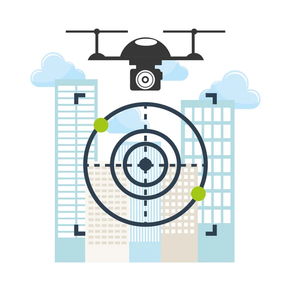 Drone technology design — Stock Vector