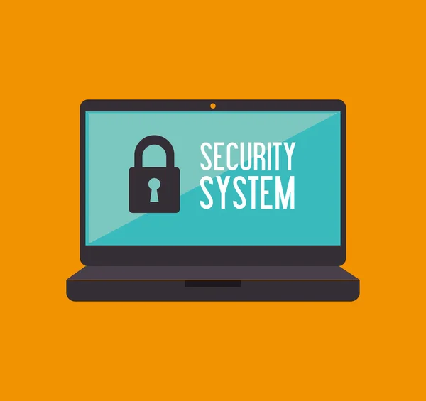 Système de sécurité de surveillance — Image vectorielle