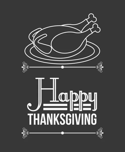 Joyeux Thanksgiving design — Image vectorielle