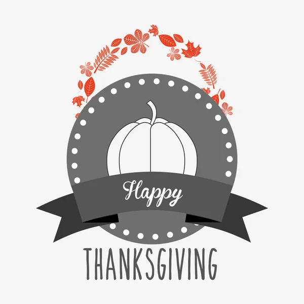 Happy Thanksgiving design — Stock vektor