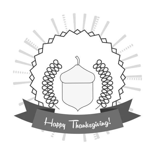Joyeux Thanksgiving design — Image vectorielle