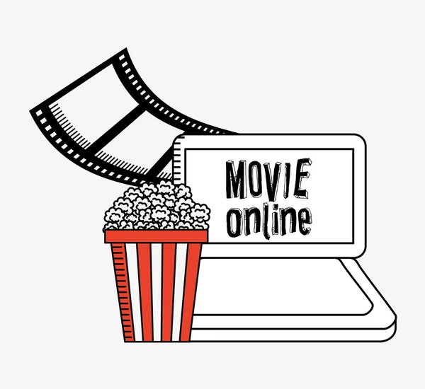 Online-Filmgestaltung — Stockvektor