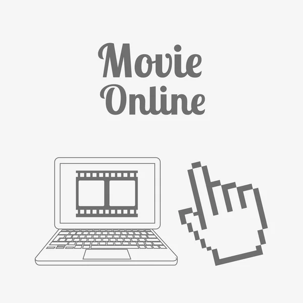 Online-Filmgestaltung — Stockvektor