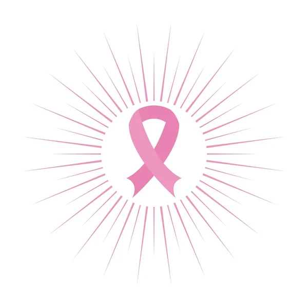 Diseño de conciencia de cáncer de mama — Archivo Imágenes Vectoriales